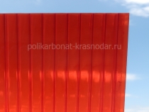 красный поликарбонат 10 мм в Краснодаре купить