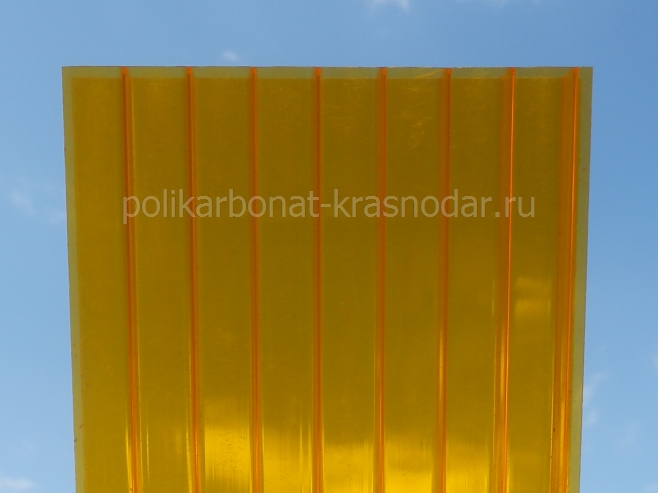 оранжевый сотовый поликарбонат 10 мм в Краснодаре