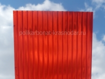 красный сотовый поликарбонат 6 мм Краснодар