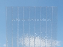 прозрачный поликарбонат фриз (лед) 8 мм Краснодар